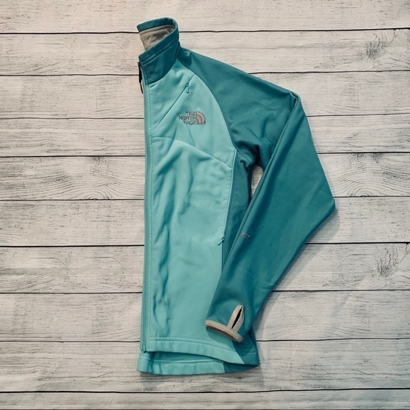 North Face Aqua Lightweight Zip Fleece Sz S - Picture 2 of 7